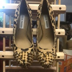 Steve Madden Cheetah High Heels Studded sz 6